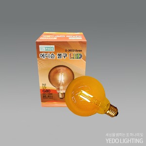 에디슨 볼구 LED 3W(G80)